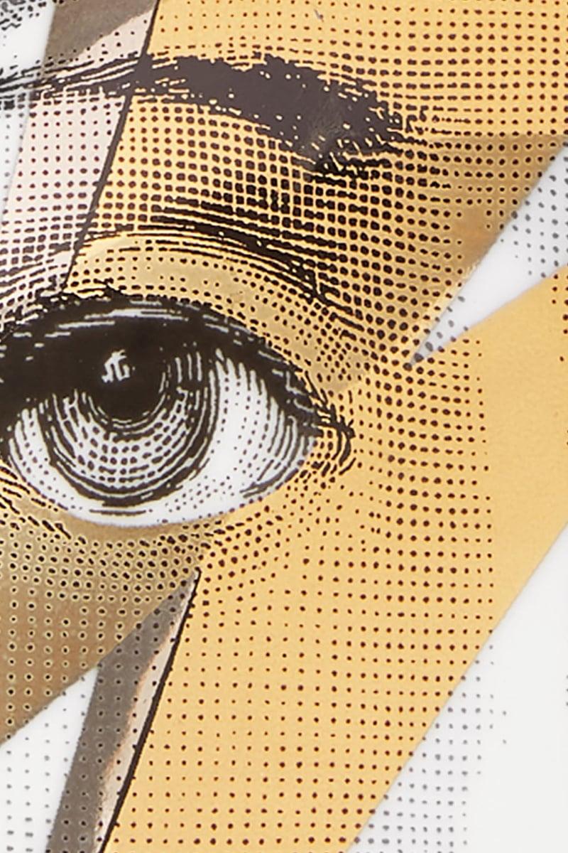 FORNASETTI posacenere rotondo Tema e Variazioni N° 375 in porcellana Vendita Economica