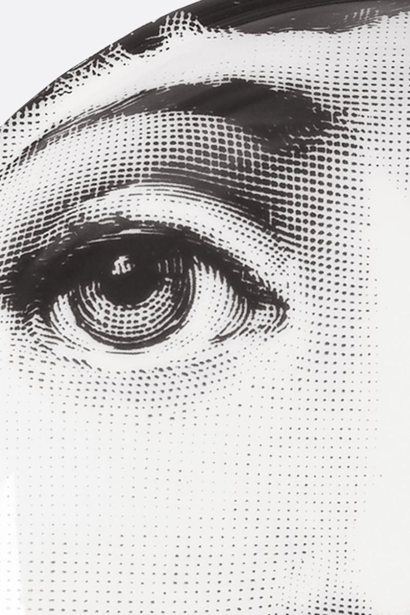 FORNASETTI posacenere rotondo Tema e Variazioni N° 1 in porcellana Saldi Di Fabbrica