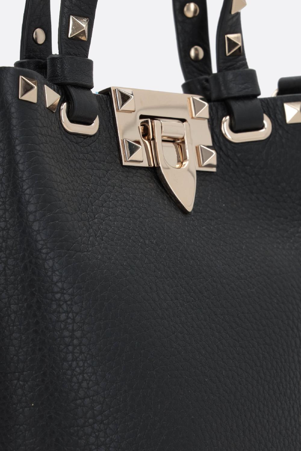 VALENTINO GARAVANI borsa tote Rockstud mini in pelle martellata Acquista Ora