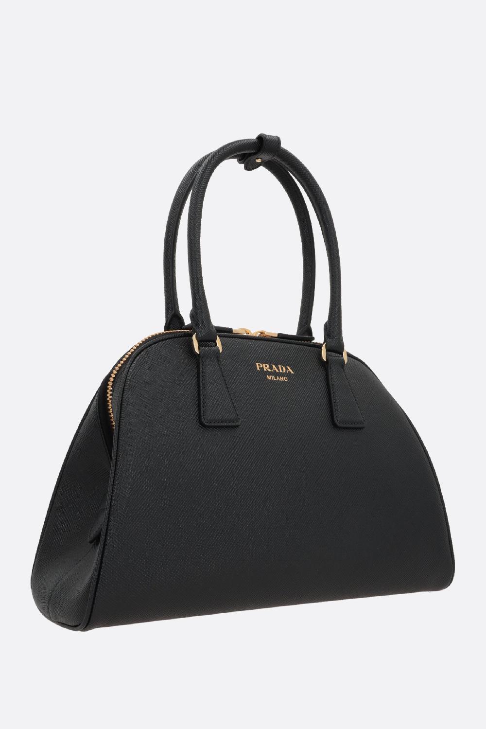 PRADA borsa a mano media in pelle Saffiano Shopping Online