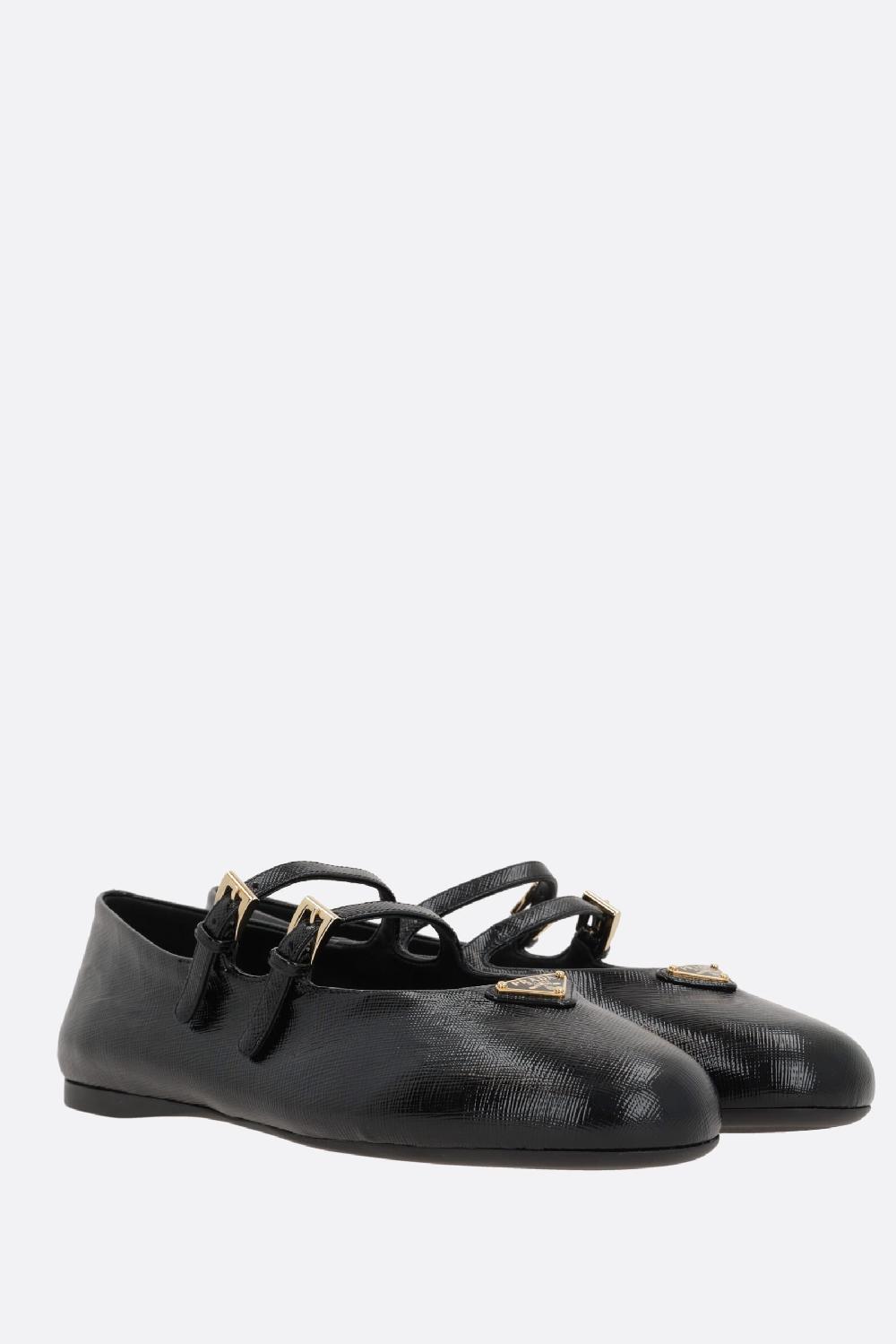 PRADA ballerina in pelle Saffiano Economico