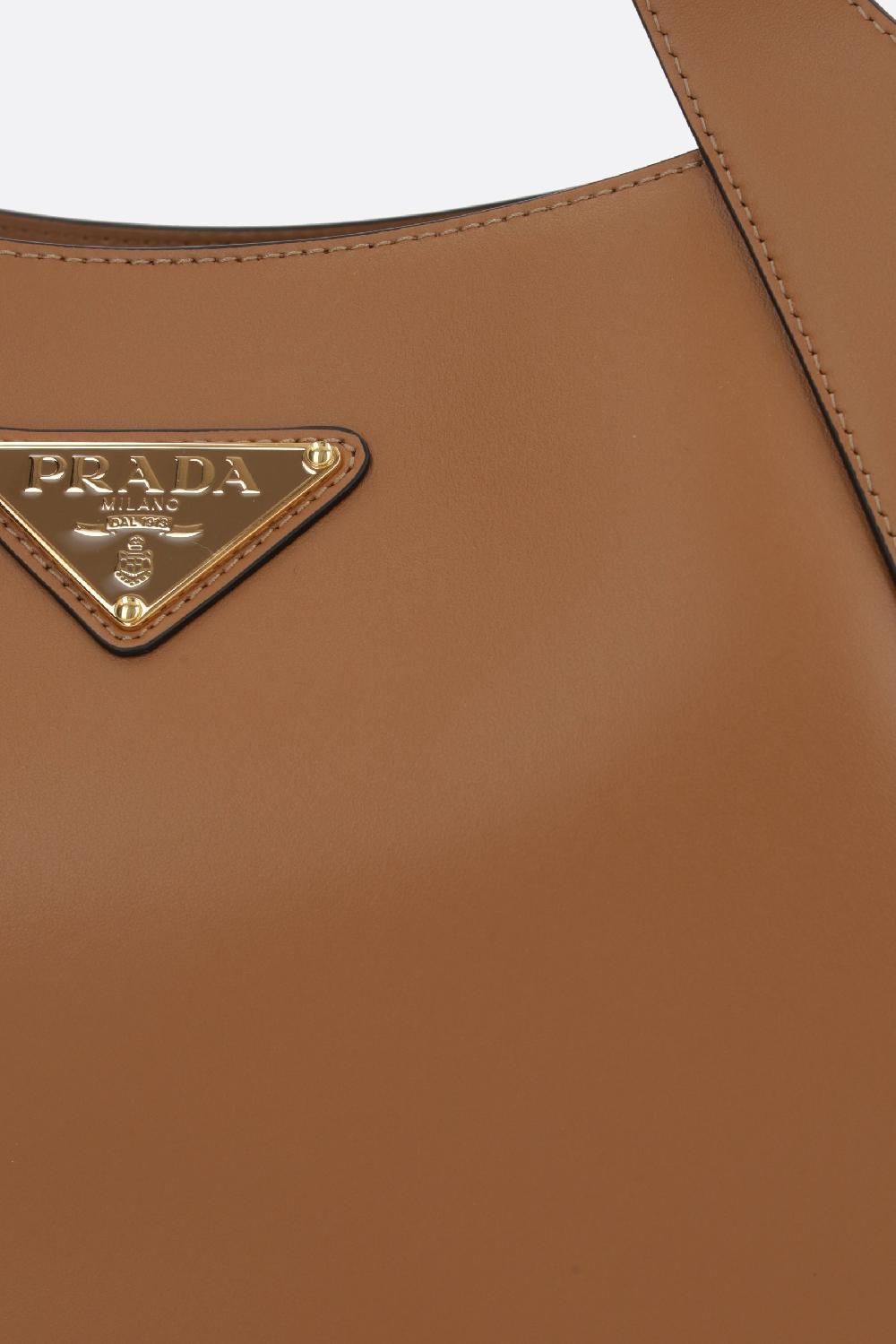 PRADA borsa shopping media in pelle City Saldi Di Fabbrica