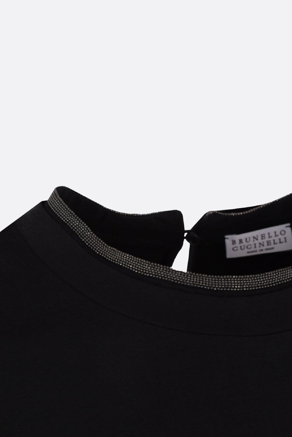 BRUNELLO CUCINELLI t-shirt in cotone con dettaglio monile Vendita