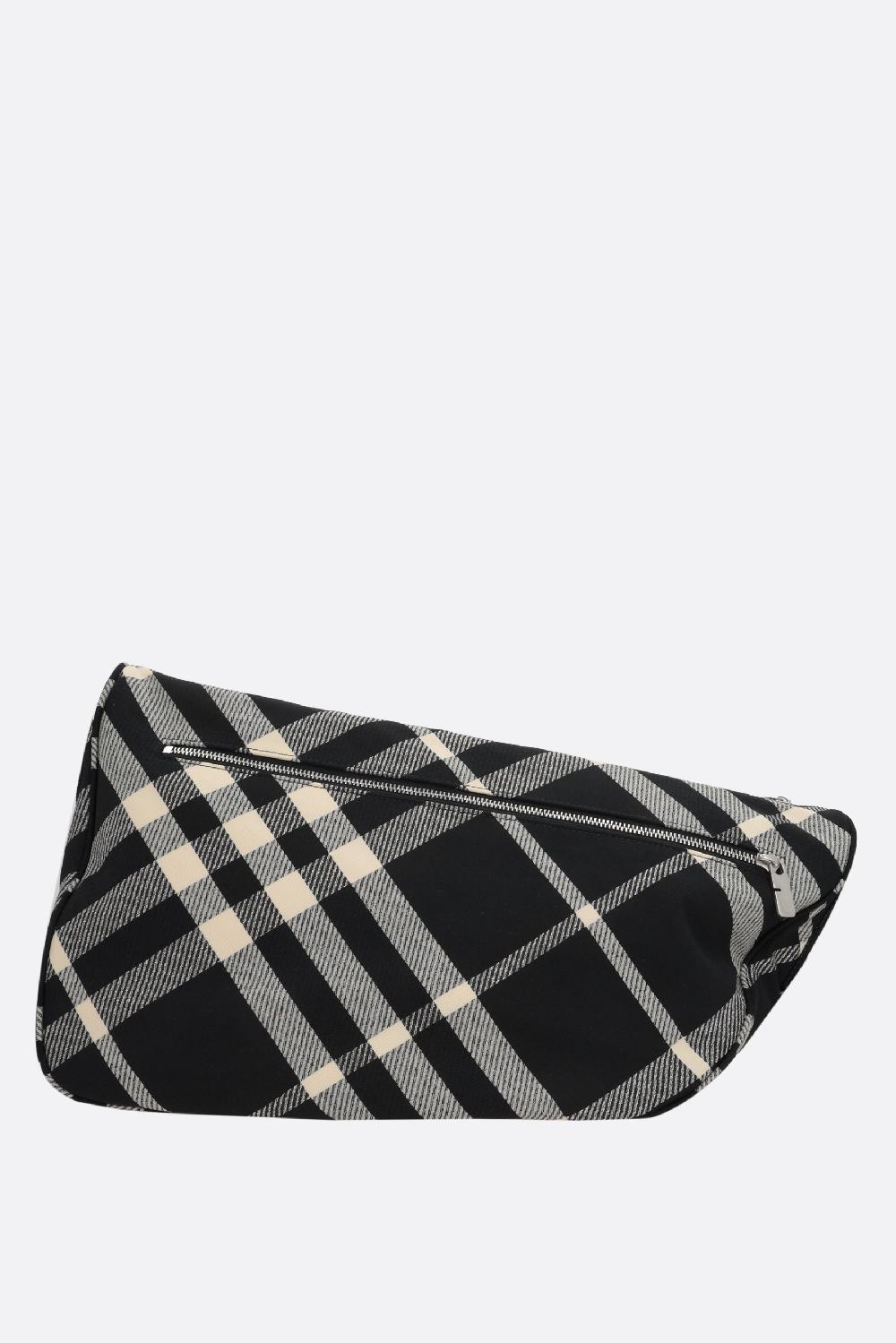 BURBERRY borsa messenger Shield in jacquard Check Pezzi Unici