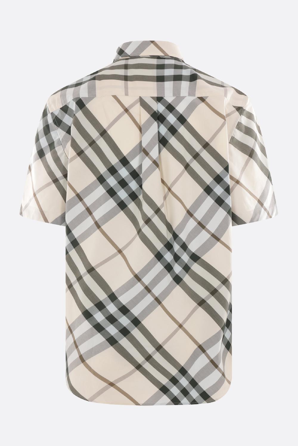 BURBERRY camicia a maniche corte in popeline Check Novità