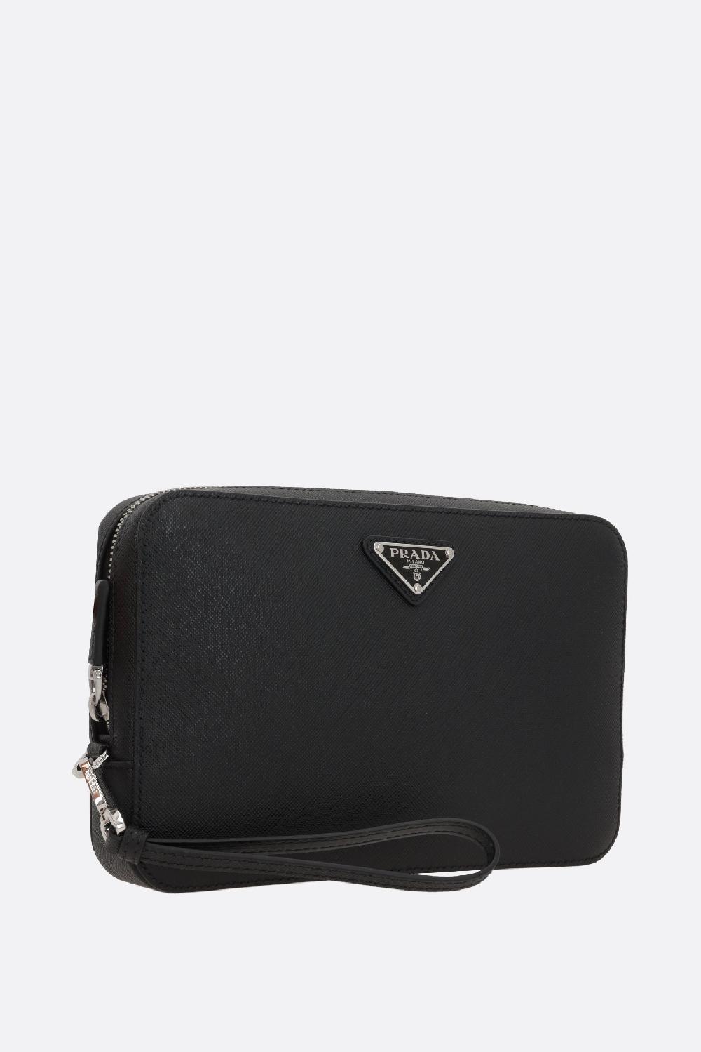 PRADA clutch in pelle Saffiano Nuovo