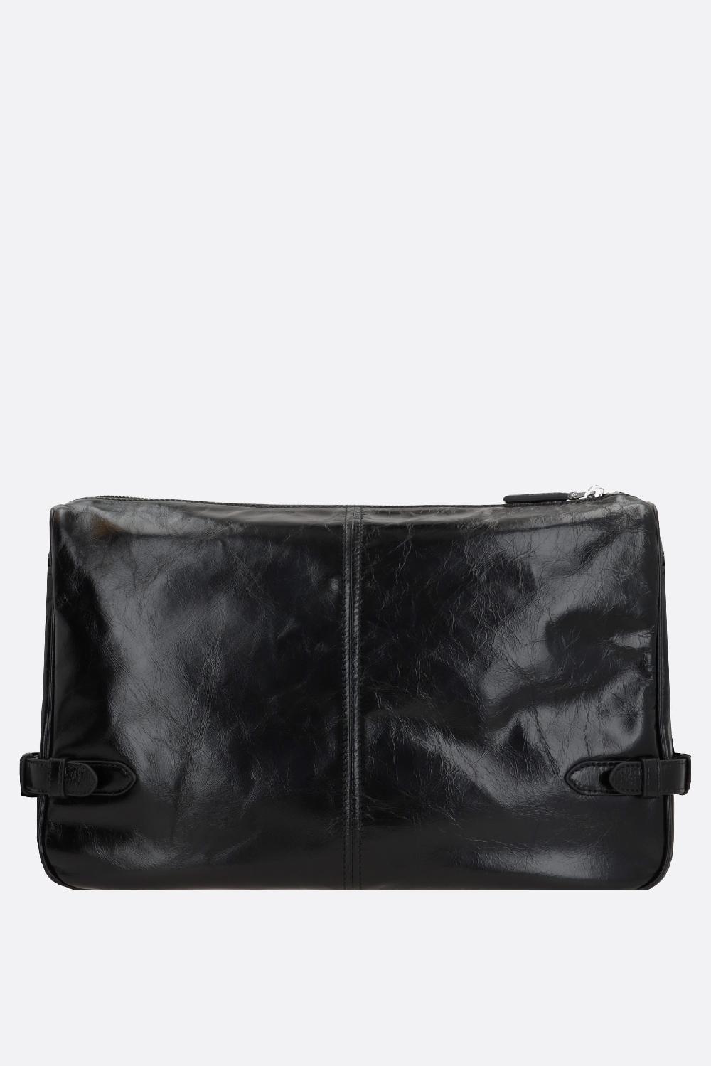 PRADA borsa messenger in pelle Soft Lux Vendita