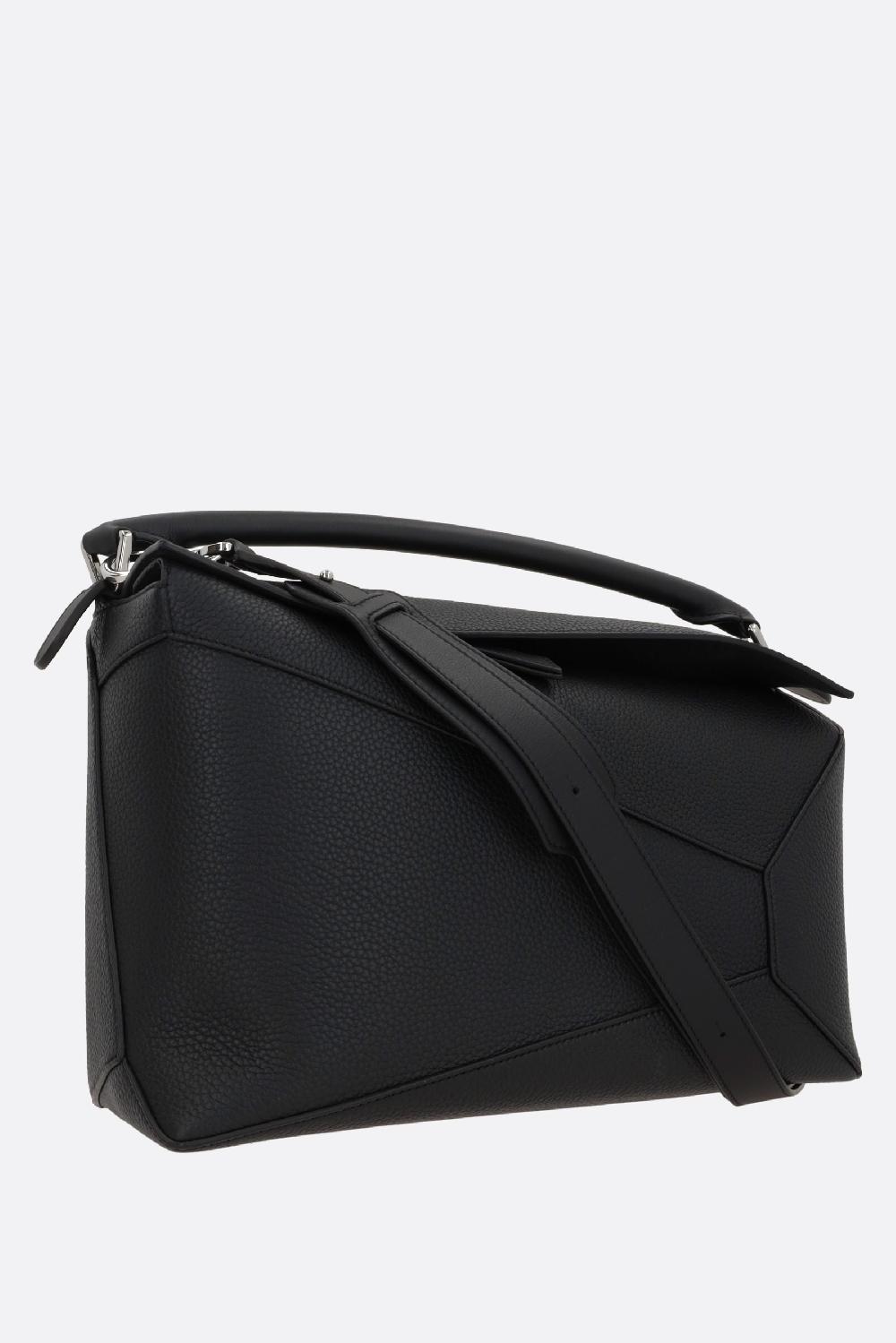 LOEWE borsa a mano Puzzle large in pelle martellata Vendita Calda