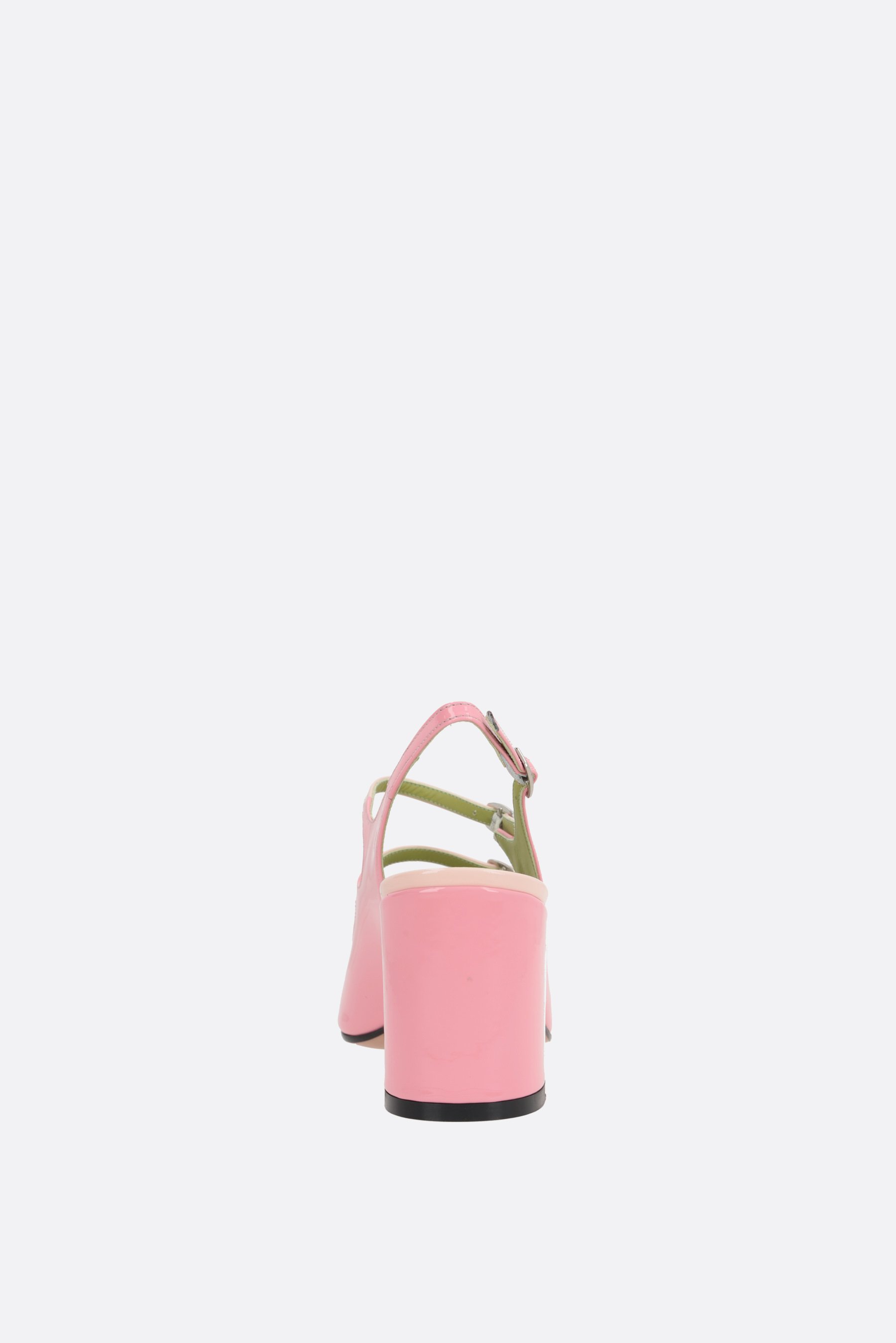 CAREL PARIS slingback mary-jane Papaya in vernice bicolore Promozione Limitata