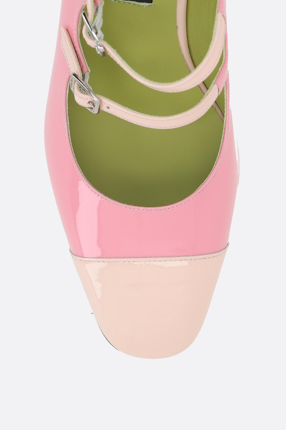 CAREL PARIS slingback mary-jane Papaya in vernice bicolore Promozione Limitata