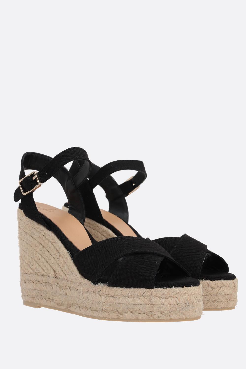 CASTANER sandalo con zeppa Blaudell in canvas Affare Del Giorno