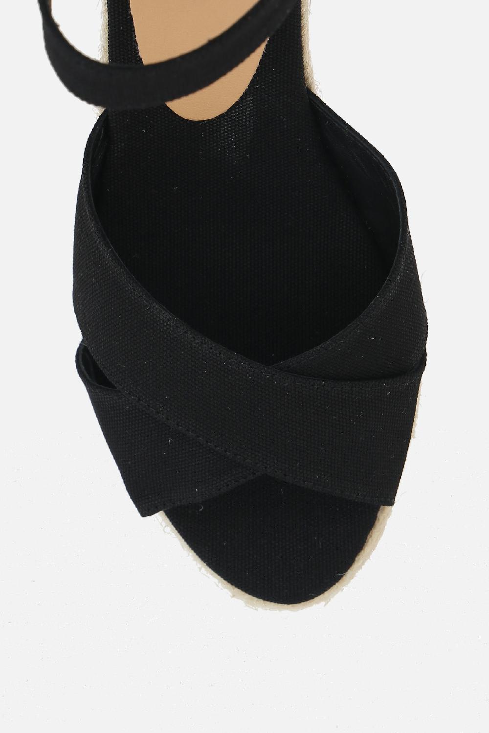 CASTANER sandalo con zeppa Blaudell in canvas Affare Del Giorno
