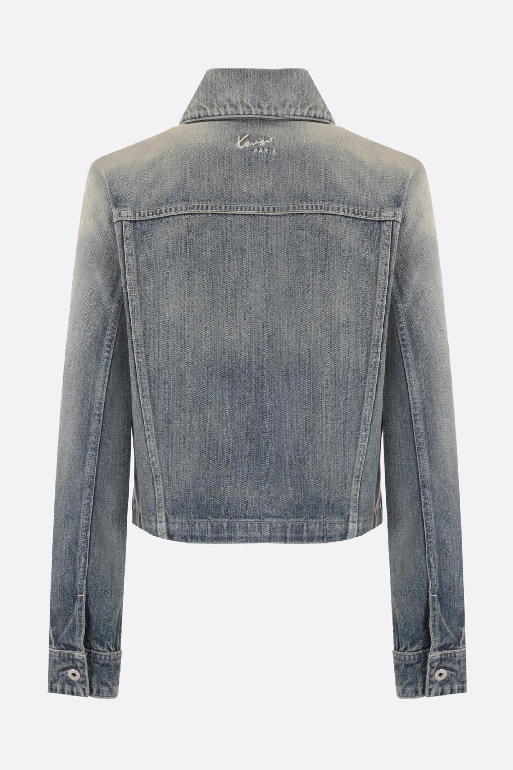 KENZO giubbotto trucker in denim giapponese KENZO Archive Sottocosto