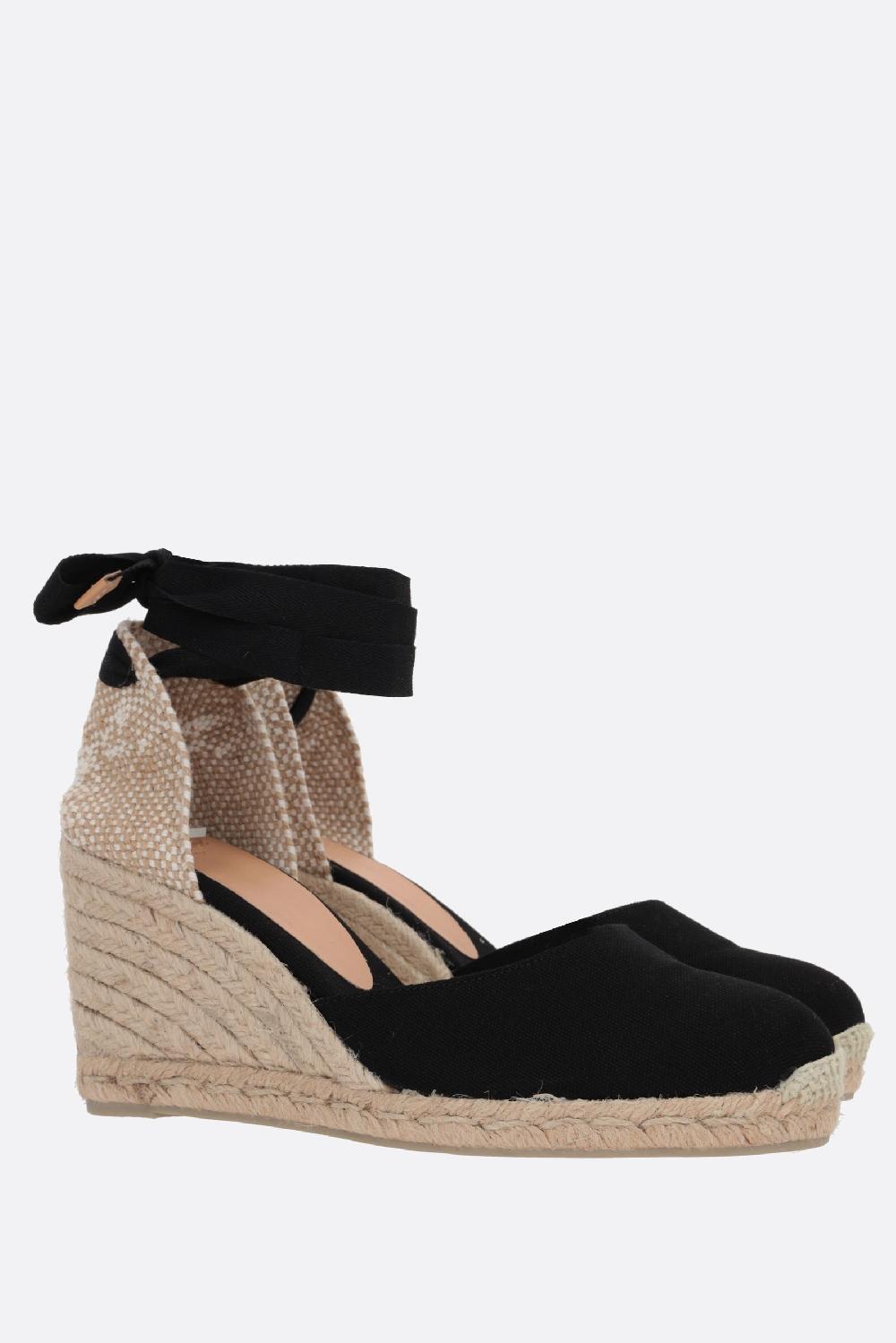 CASTANER espadrilla con zeppa Carina in canvas e iuta Online