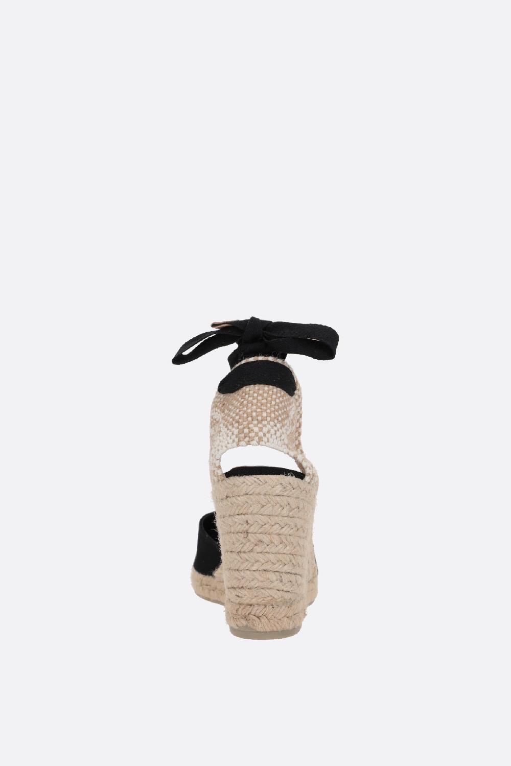 CASTANER espadrilla con zeppa Carina in canvas e iuta Online