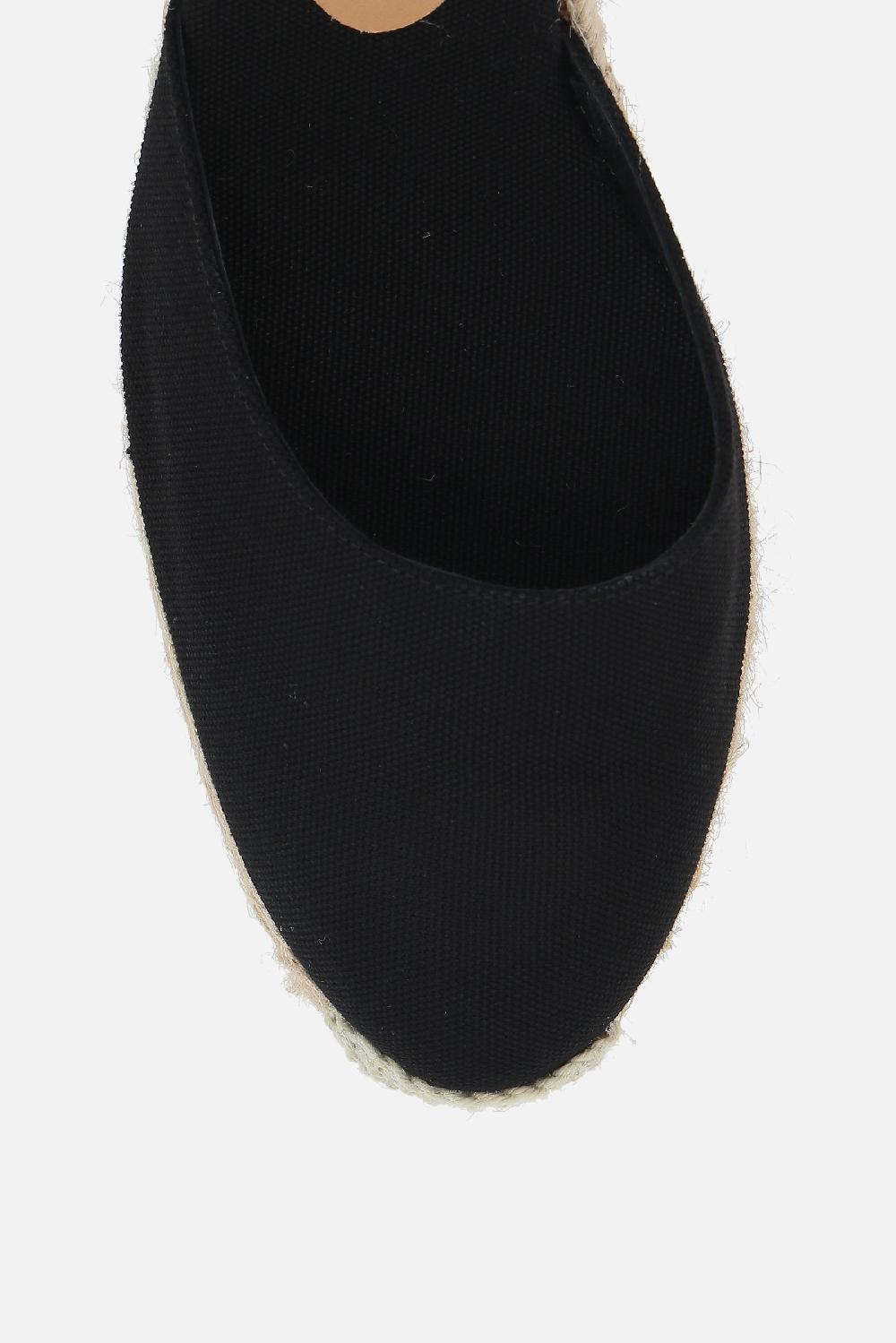 CASTANER espadrilla con zeppa Carina in canvas e iuta Online