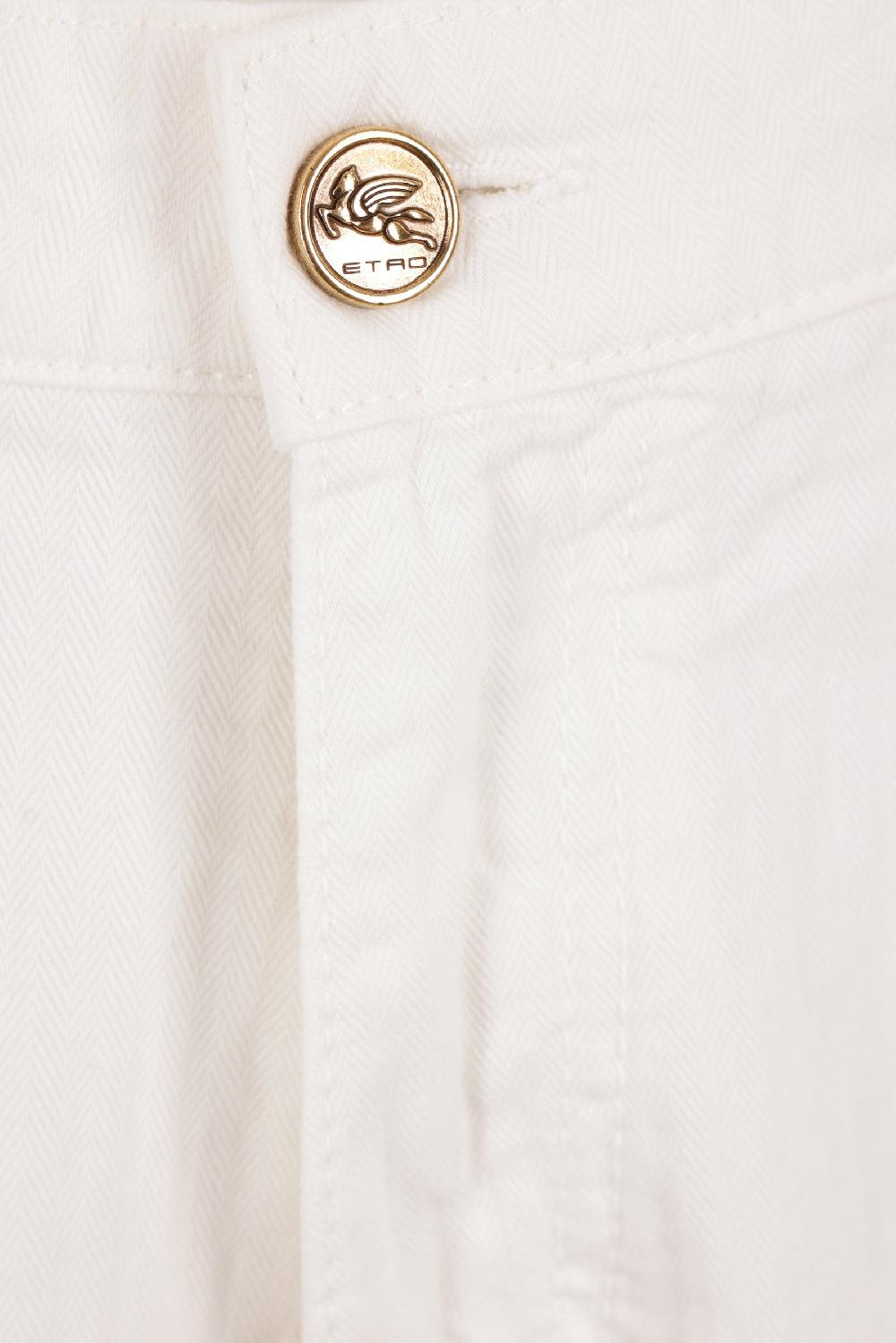 ETRO jeans a gamba larga in bull di cotone In Vendita