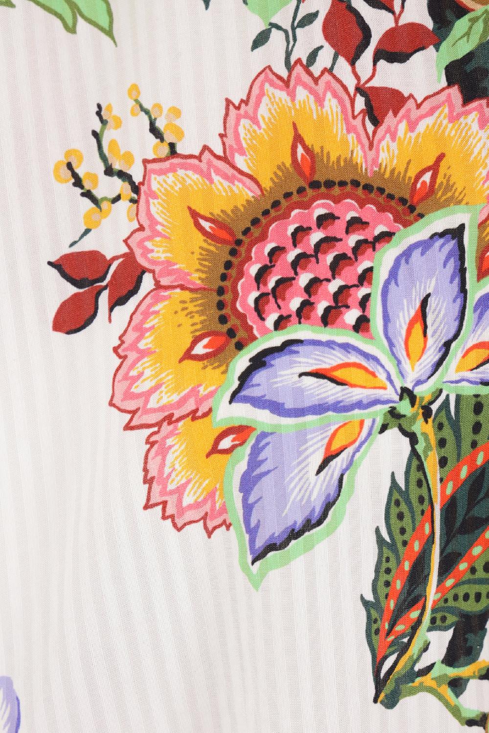 ETRO blusa caftano in cotone e seta jacquard Hotsell