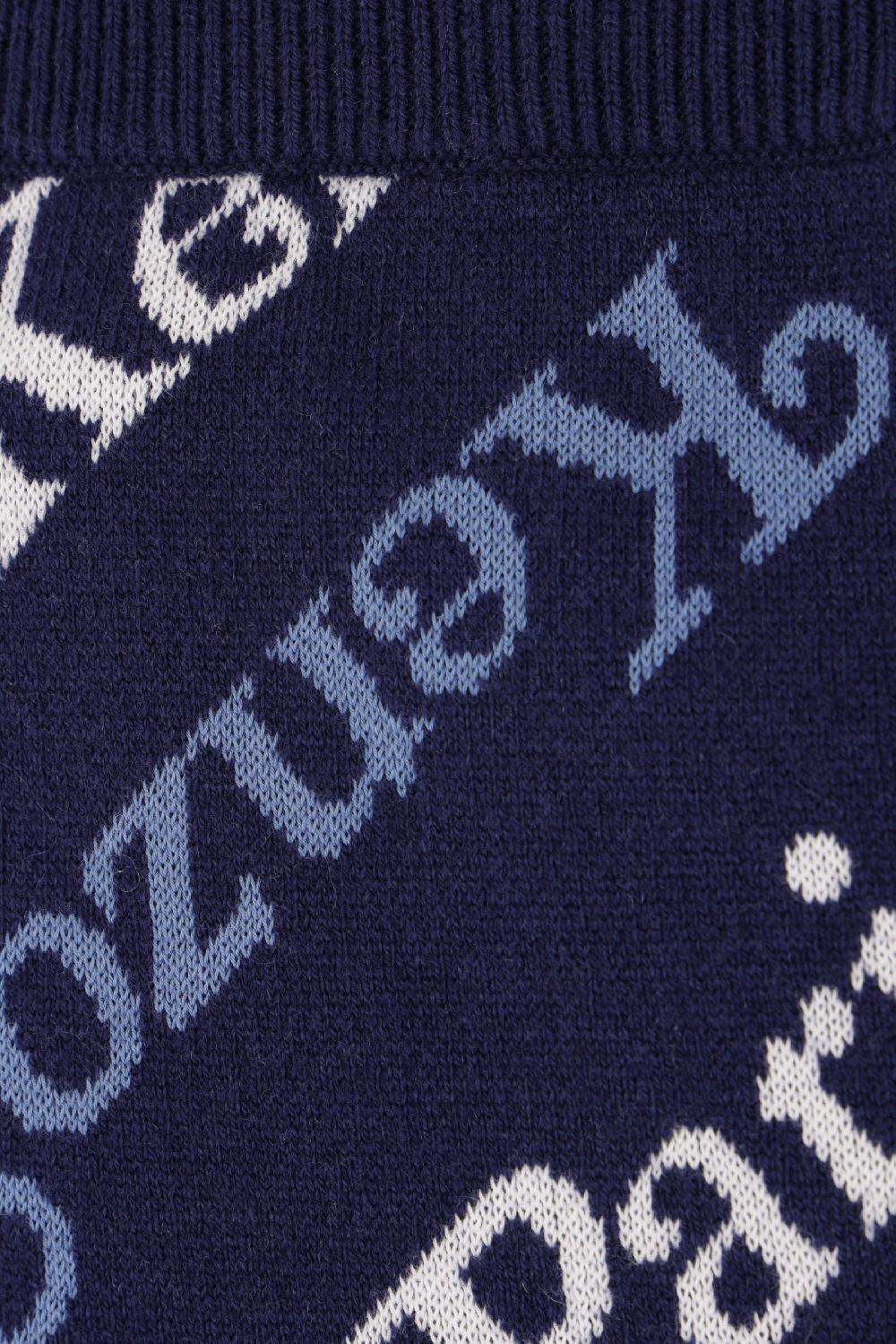 KENZO gonna in cotone e lana logo Kenzo By Verdy Vendita Calda