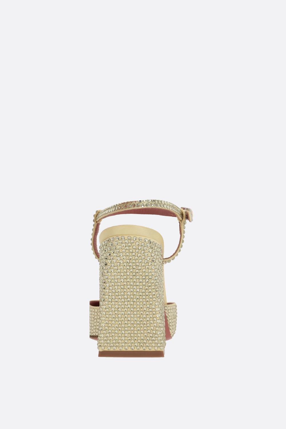 AMINA MUADDI slingback Charlotte in raso con cristalli Negozio