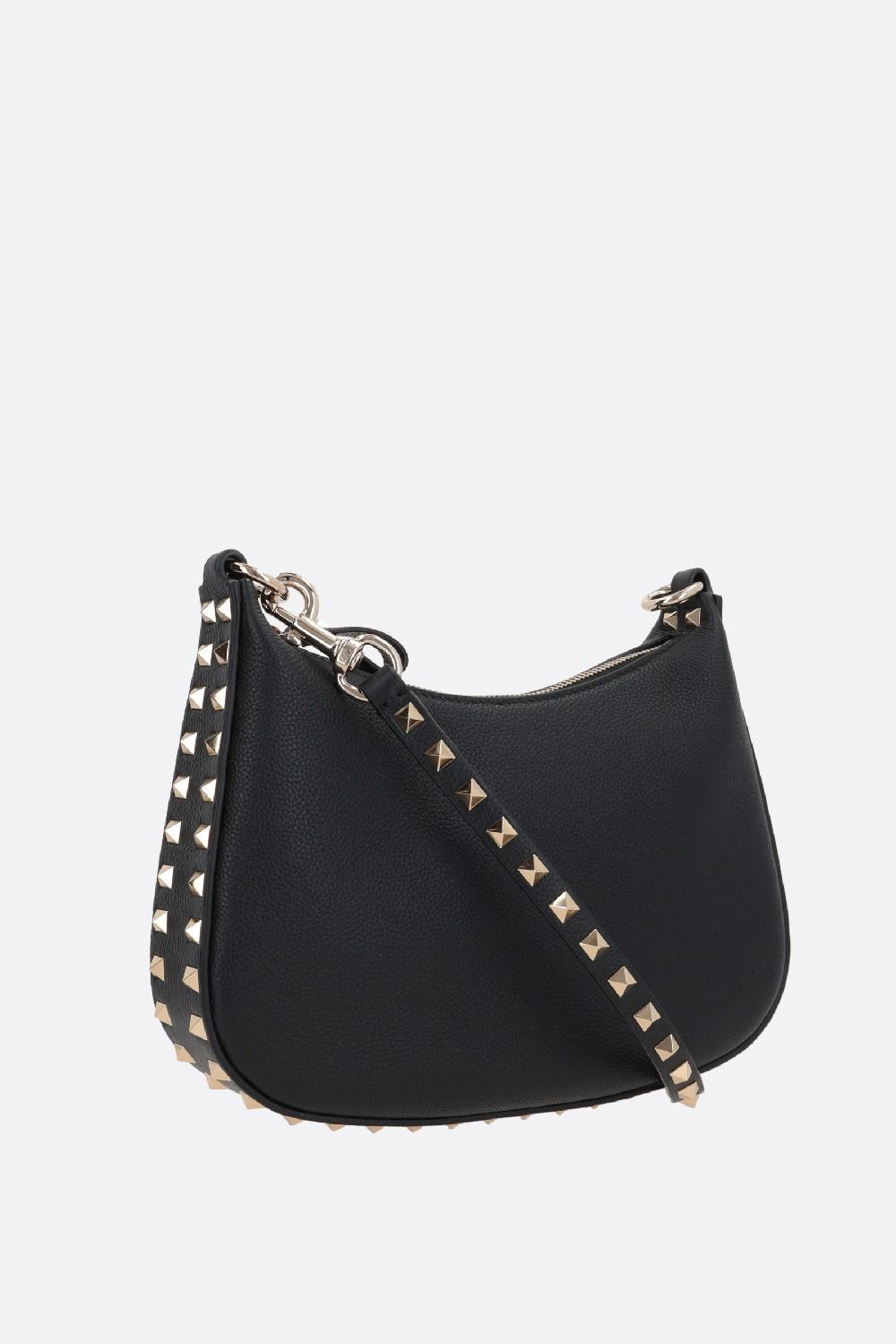 VALENTINO GARAVANI borsa hobo Rockstud small in pelle martellata Vendita