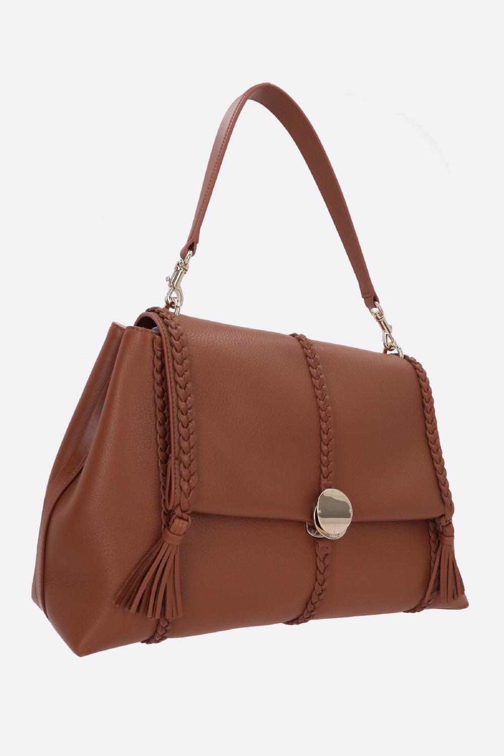 CHLOÉ borsa a spalla Penelope large in pelle martellata Promozione
