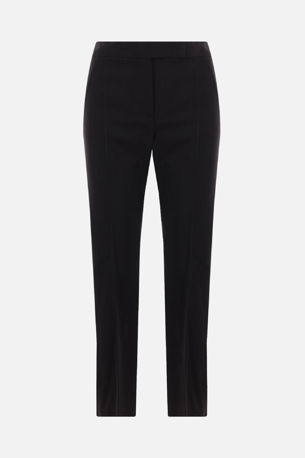MAX MARA pantalone smoking Rino in lana e mohair
