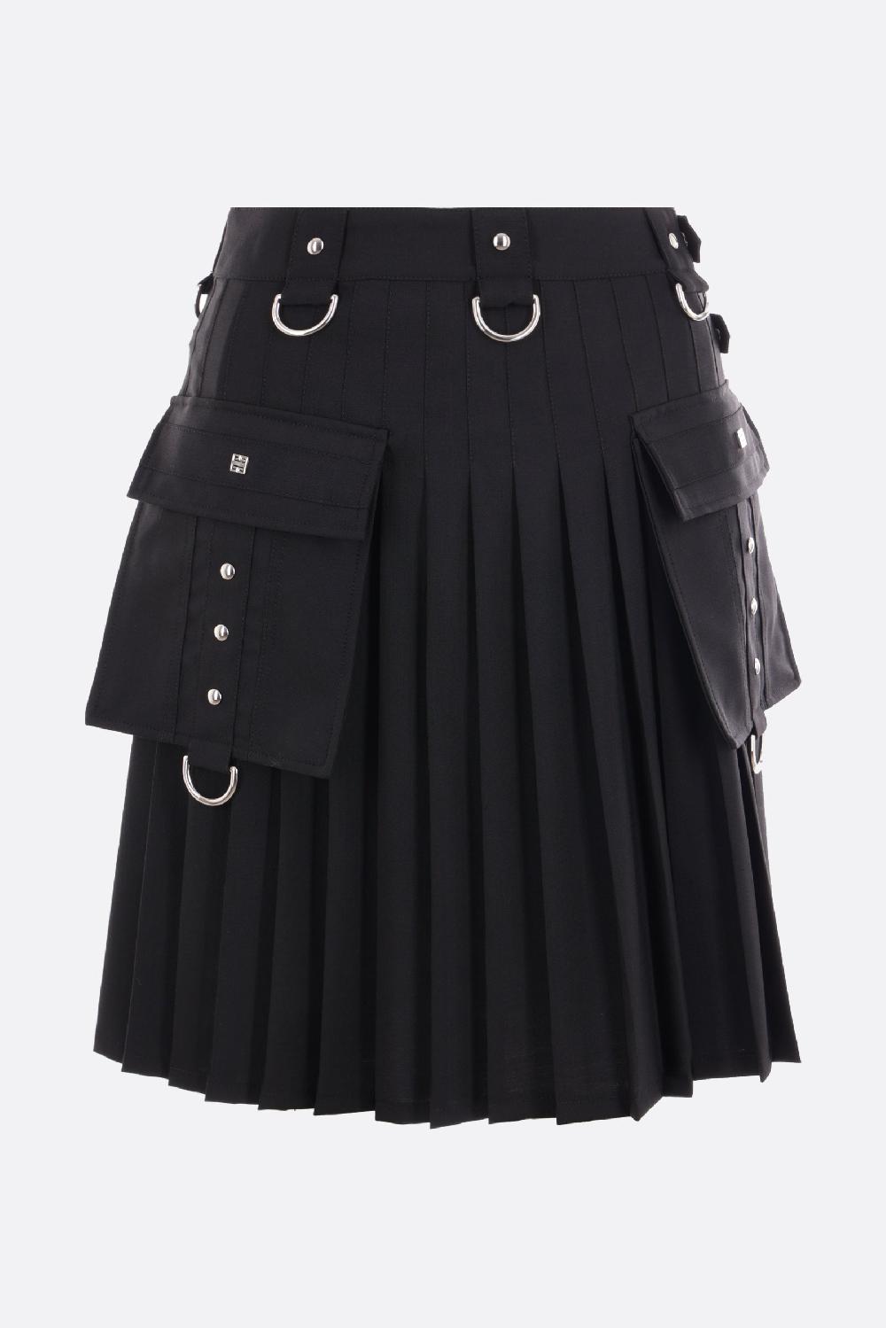 GIVENCHY gonna kilt cargo in twill