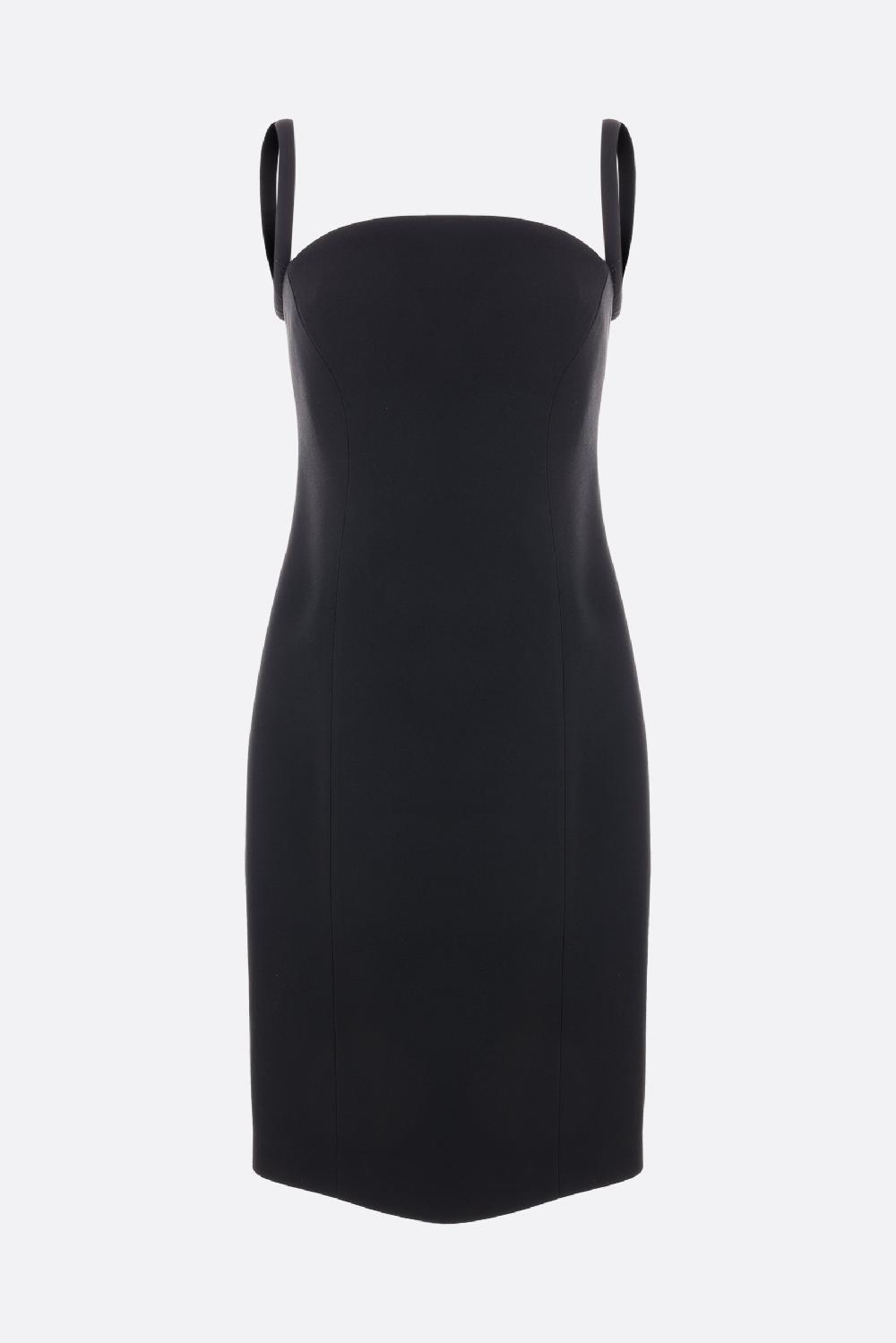 VERSACE abito smanicato in raso envers crepe