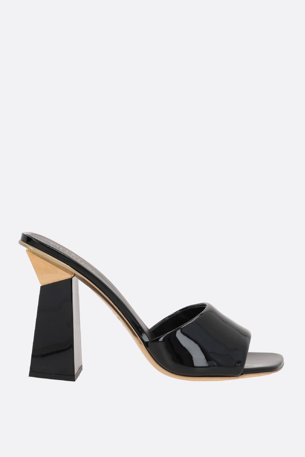 VALENTINO GARAVANI sandalo slide Hyper One Stud in vernice