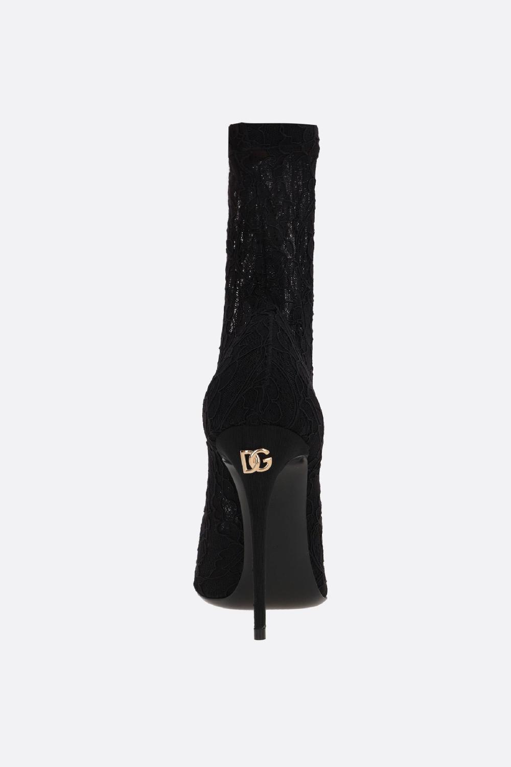 DOLCE & GABBANA stivaletto in pizzo stretch Vendita Economica
