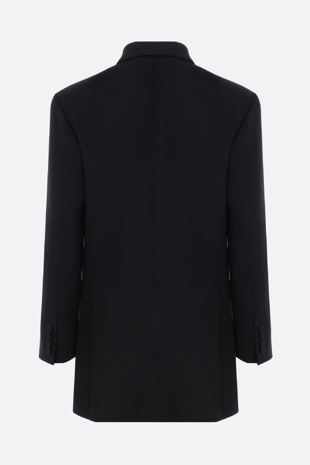 VALENTINO GARAVANI giacca doppiopetto oversize in grisaglia Saldi Di Fabbrica