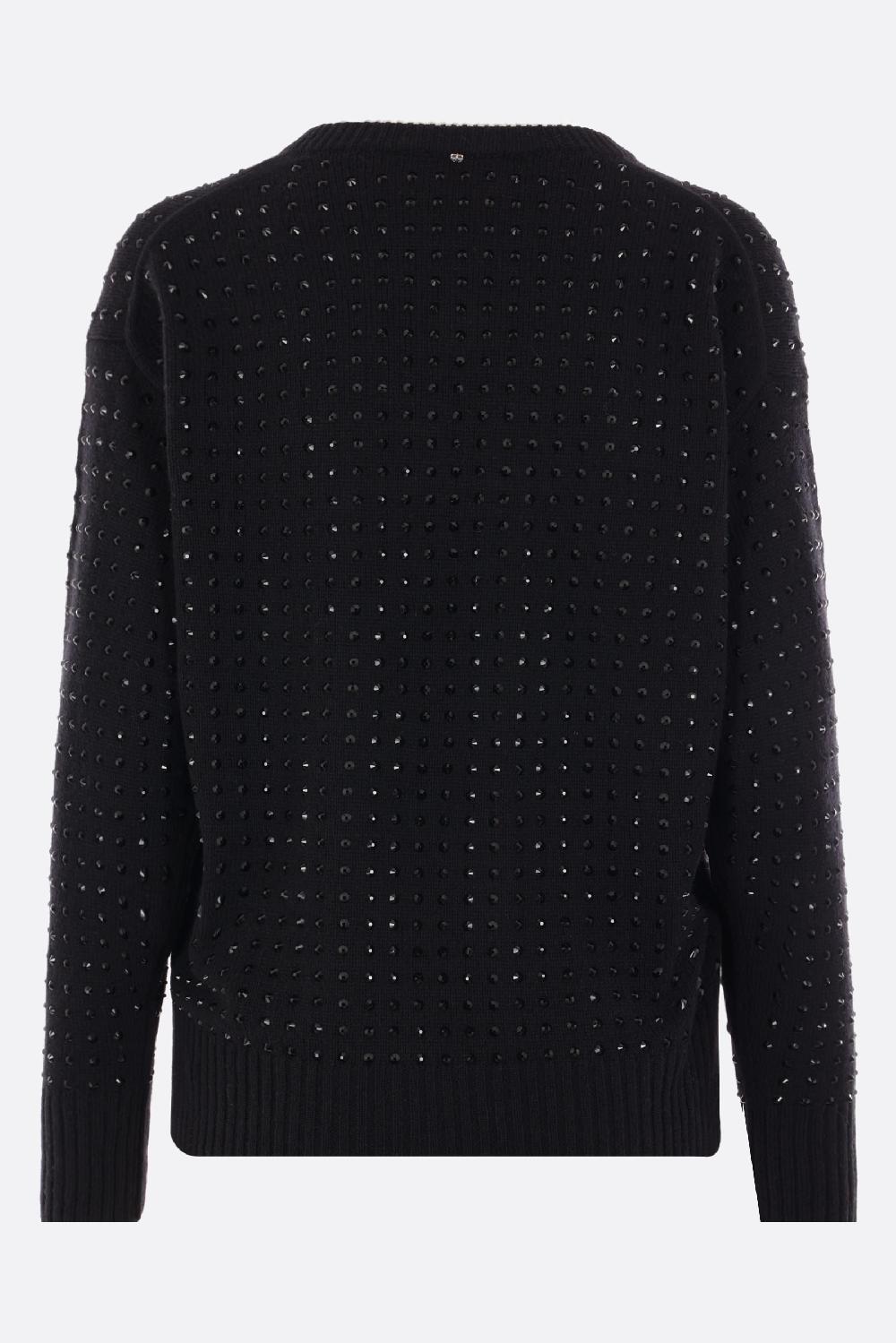 SPORTMAX pullover Uta in misto lana con strass 2025