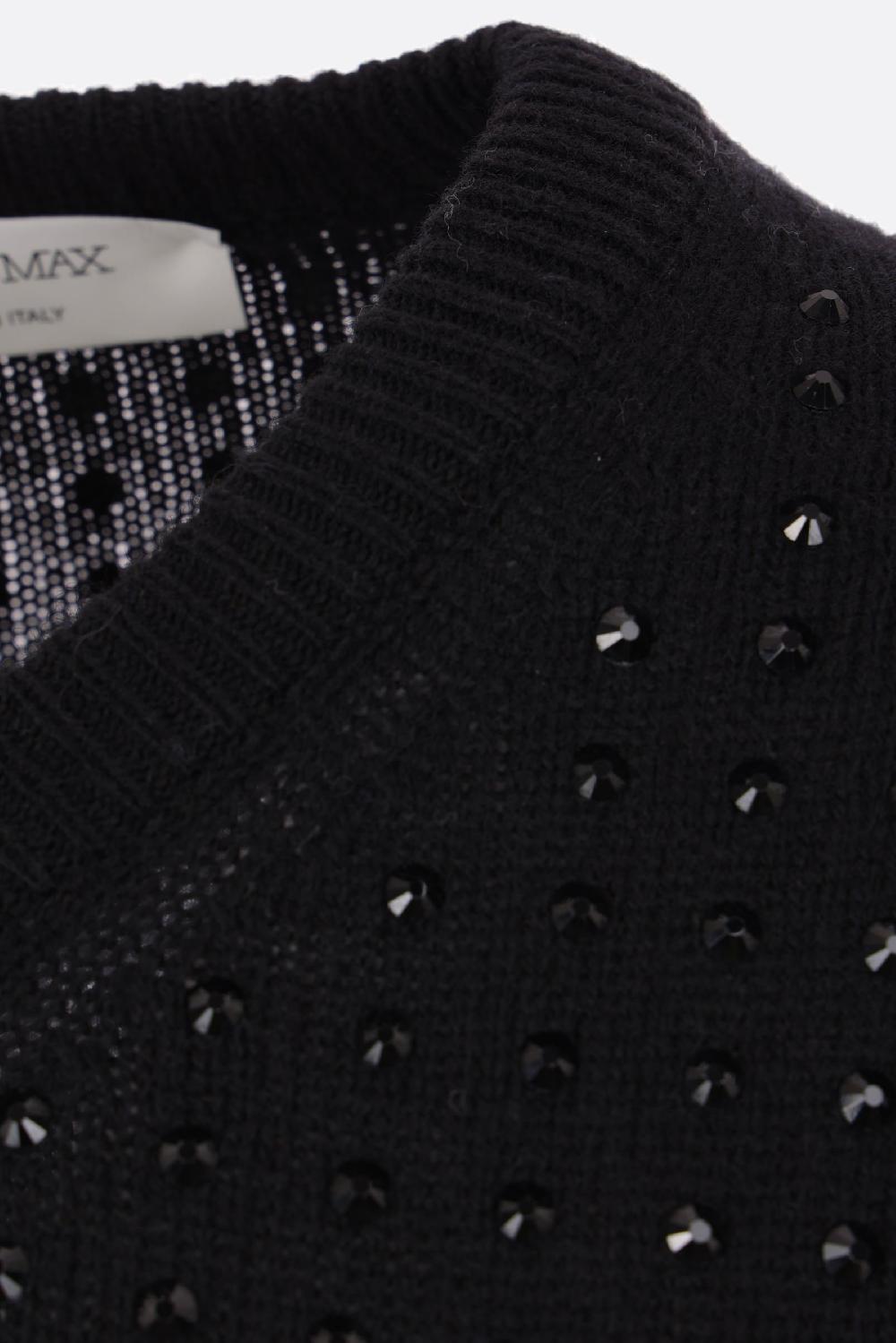 SPORTMAX pullover Uta in misto lana con strass 2025