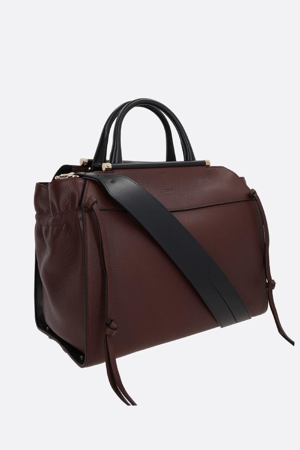 CHLOÉ borsa a mano Steph media in pelle martellata Vendita