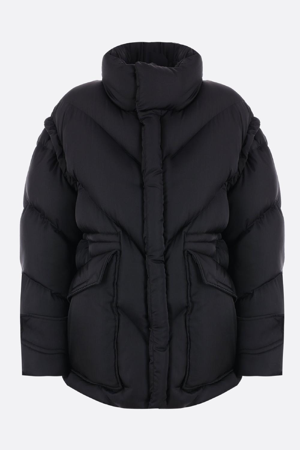 DEL CORE giubbotto imbottito in nylon froissé