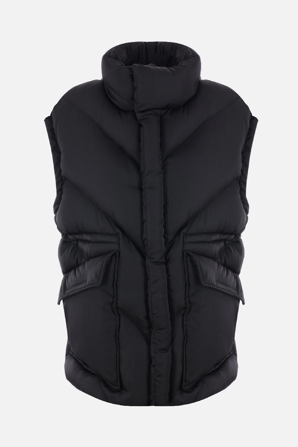 DEL CORE giubbotto imbottito in nylon froissé Spedizione Gratuita