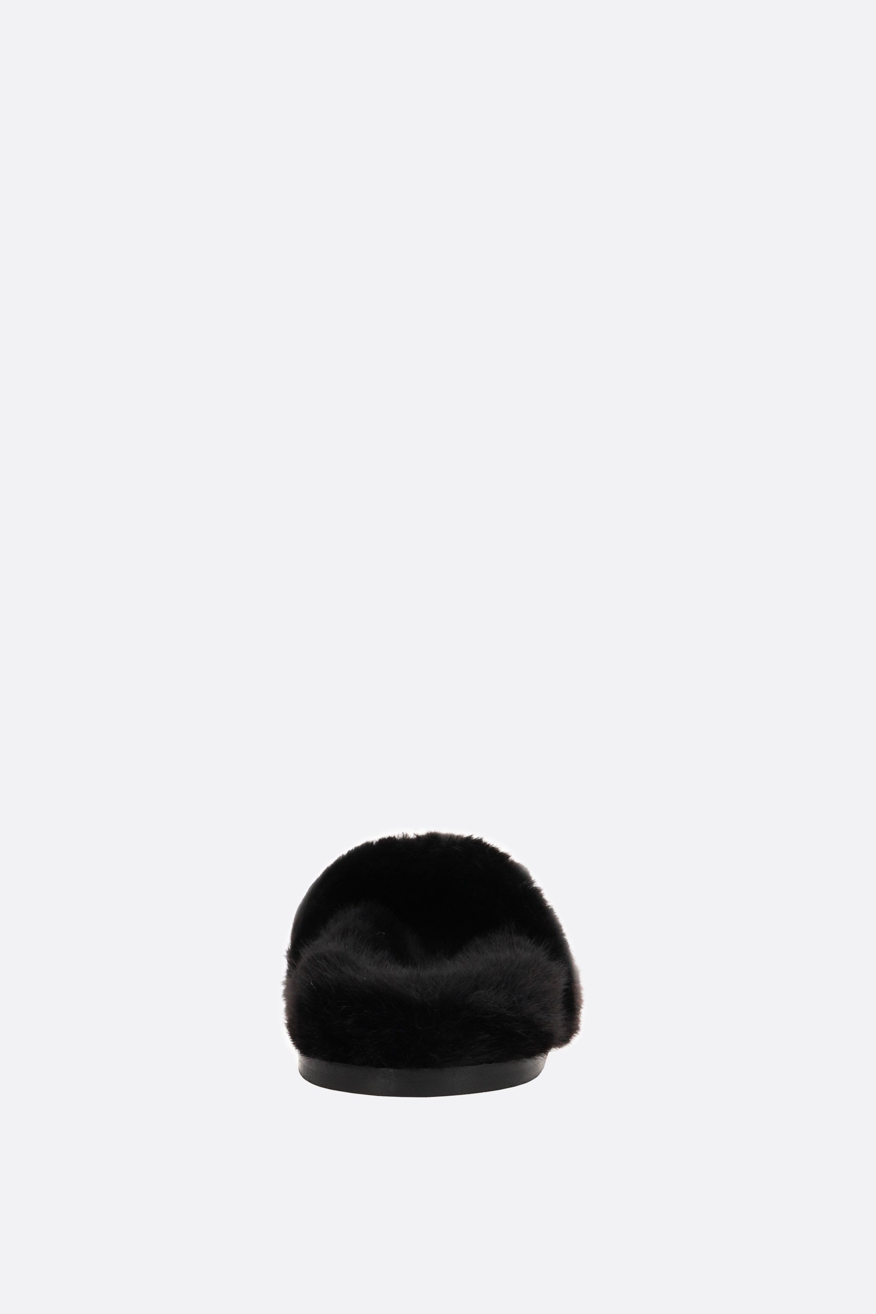SIMONE ROCHA mule flat in eco pelliccia Soddisfazione Garantita
