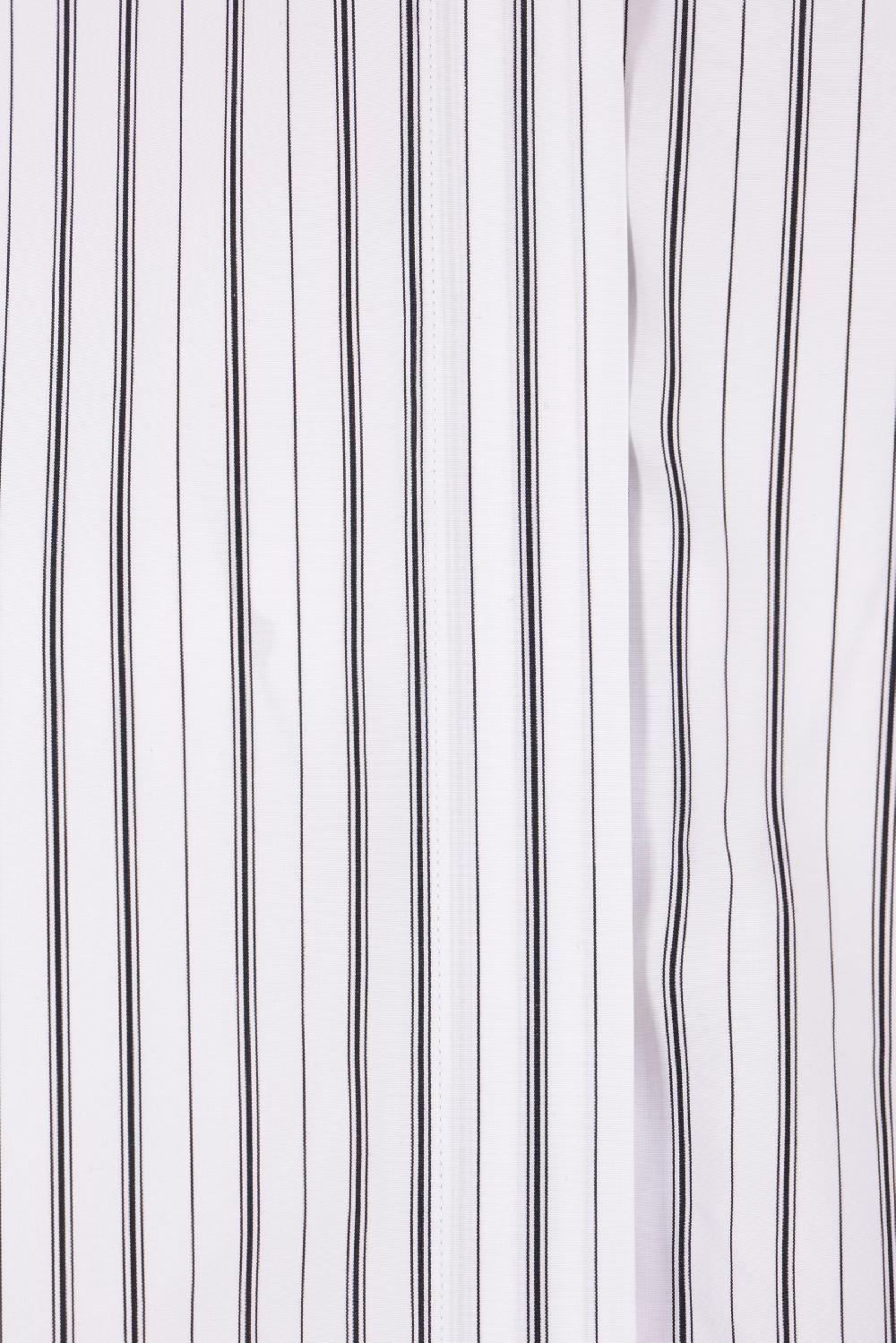 OFF WHITE camicia oversize in popeline a righe con zip Fino Al -60%