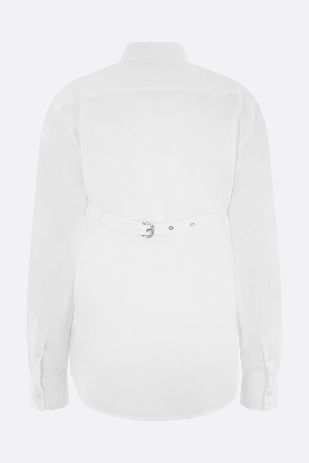 OFF WHITE camicia in popeline con cintura incrociata Shopping Online