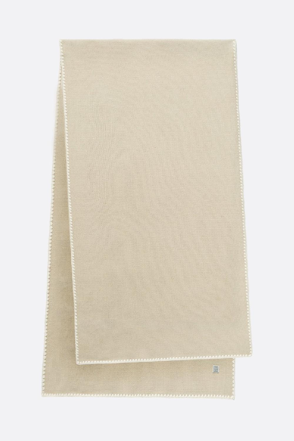 TOTEME sciarpa in lana e cashmere con ricamo In Vendita