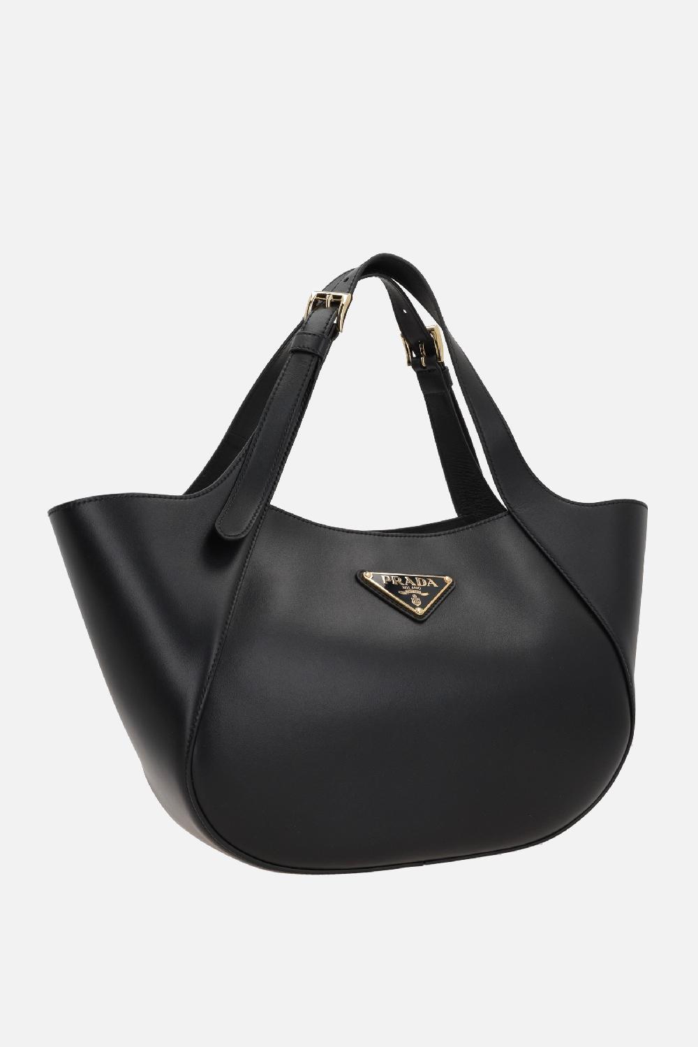 PRADA borsa shopping media in pelle City Hotsell