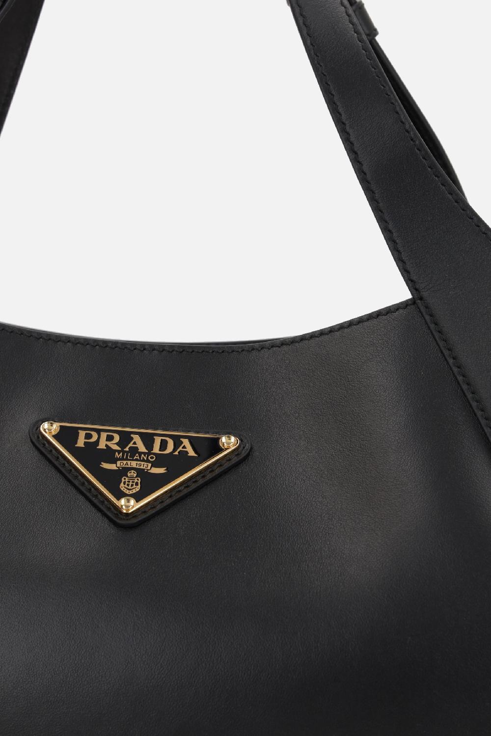 PRADA borsa shopping media in pelle City Hotsell