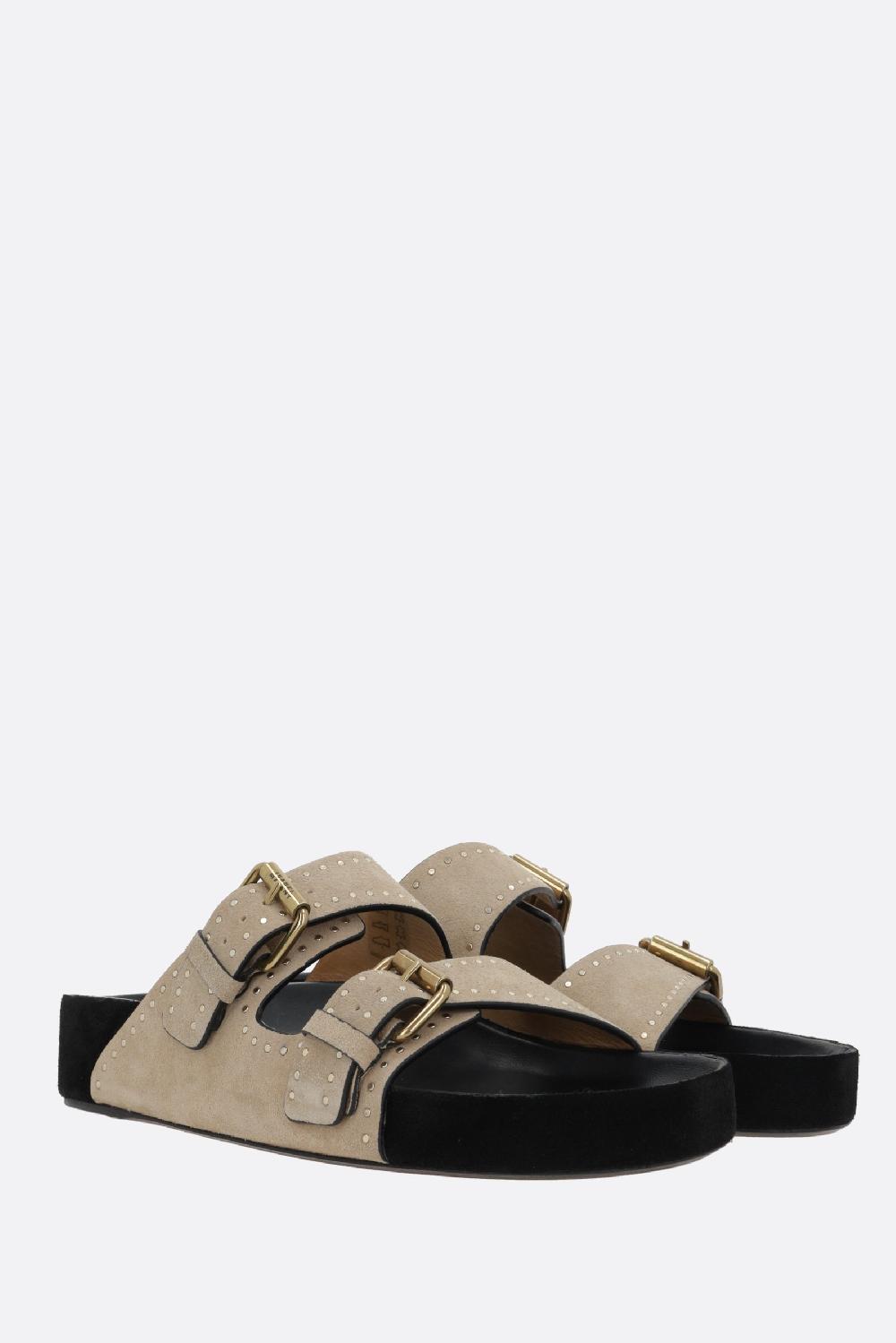 ISABEL MARANT sandalo flat Lennyo in suede Vendite Flash
