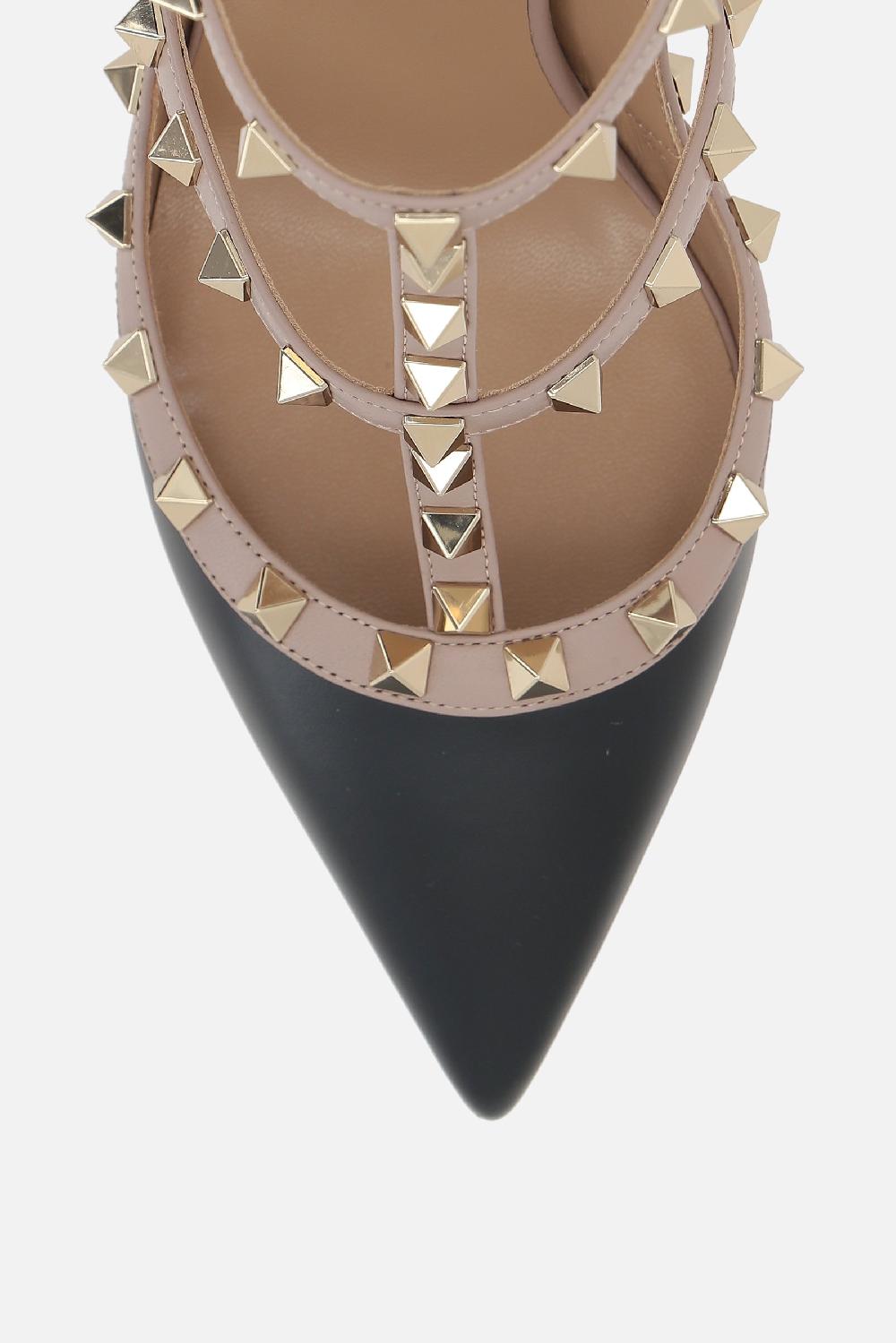VALENTINO GARAVANI slingback Rockstud in pelle liscia Promozione