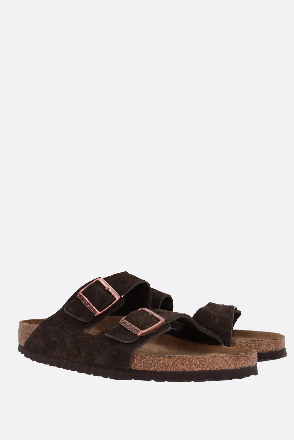 BIRKENSTOCK sandalo flat Arizona BS in suede (Narrow Fit) Spedizione Gratuita