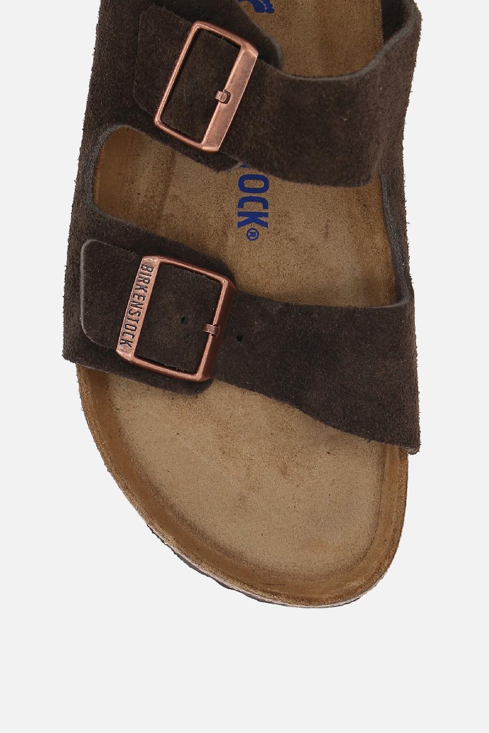 BIRKENSTOCK sandalo flat Arizona BS in suede (Narrow Fit) Spedizione Gratuita