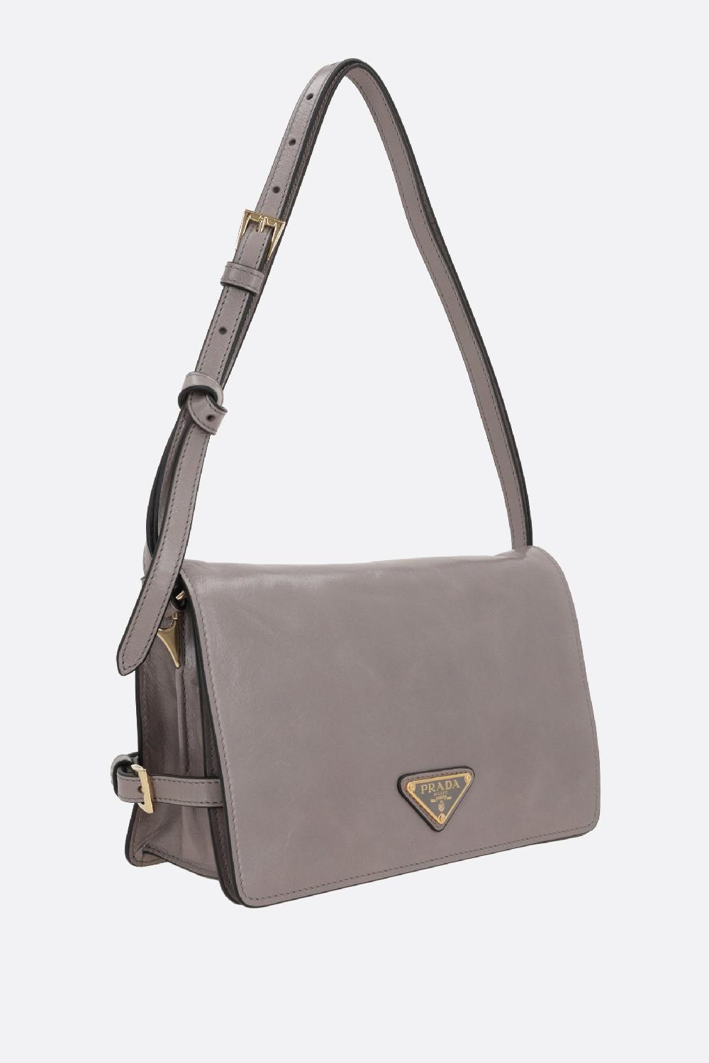 PRADA borsa a spalla in pelle Soft Lux Acquista Ora