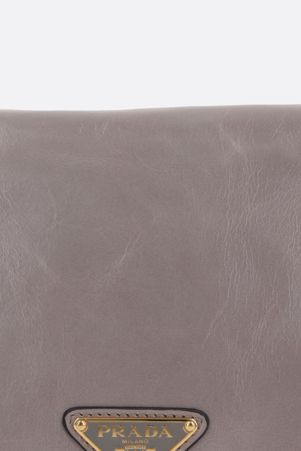 PRADA borsa a spalla in pelle Soft Lux Acquista Ora