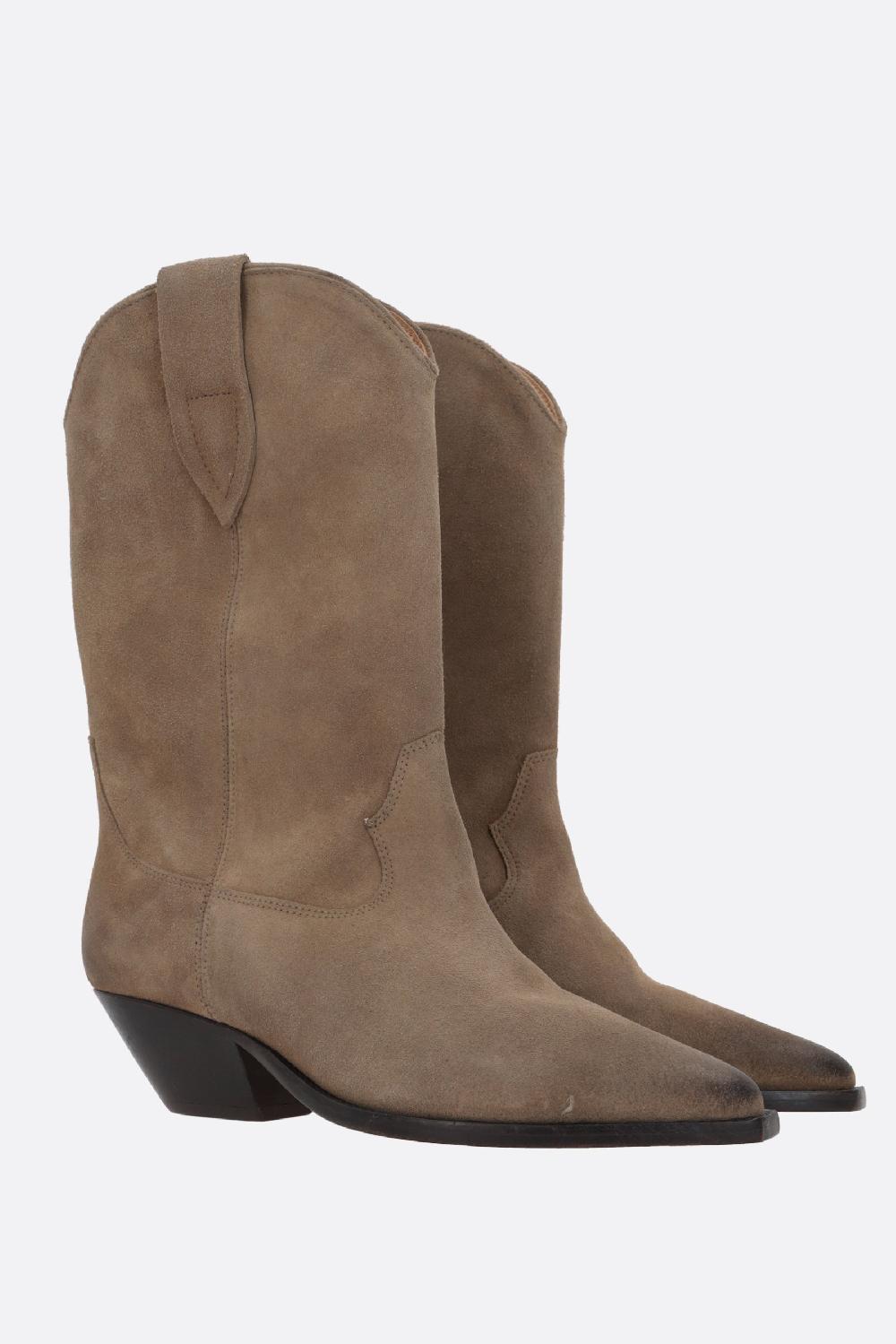ISABEL MARANT stivaletto texano Duerto in suede Consegna Veloce